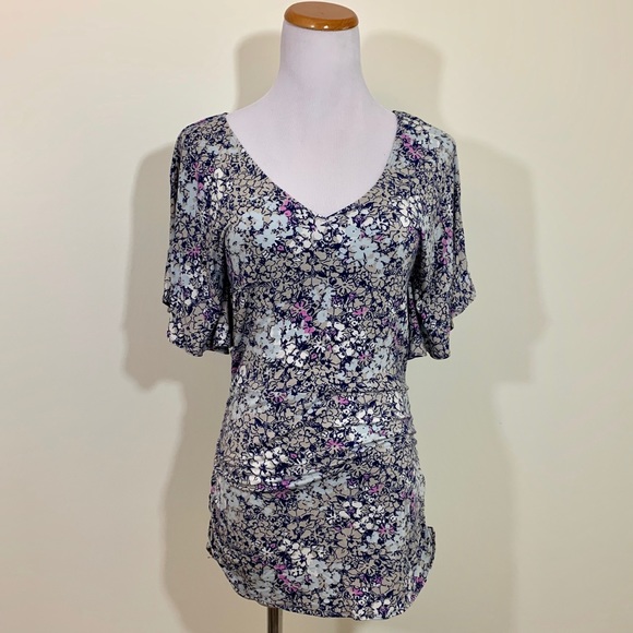 CAbi Tops - cAbi floral side-cinched top